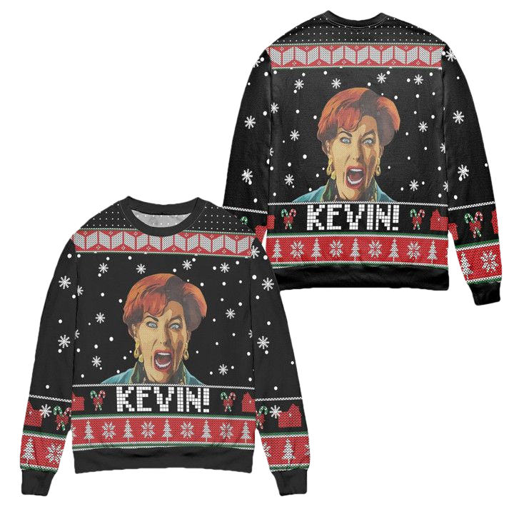 Kevin Meme Home Alone Snowflake Christmas Pattern Ugly Christmas Sweater ? Usalast