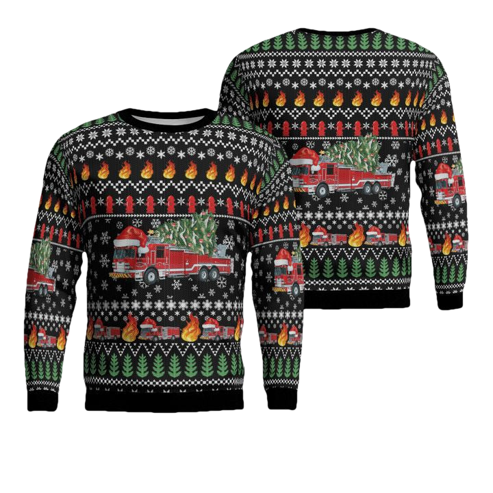 Kentucky Lexington Fire Department Christmas Sweater 3D ? Usalast