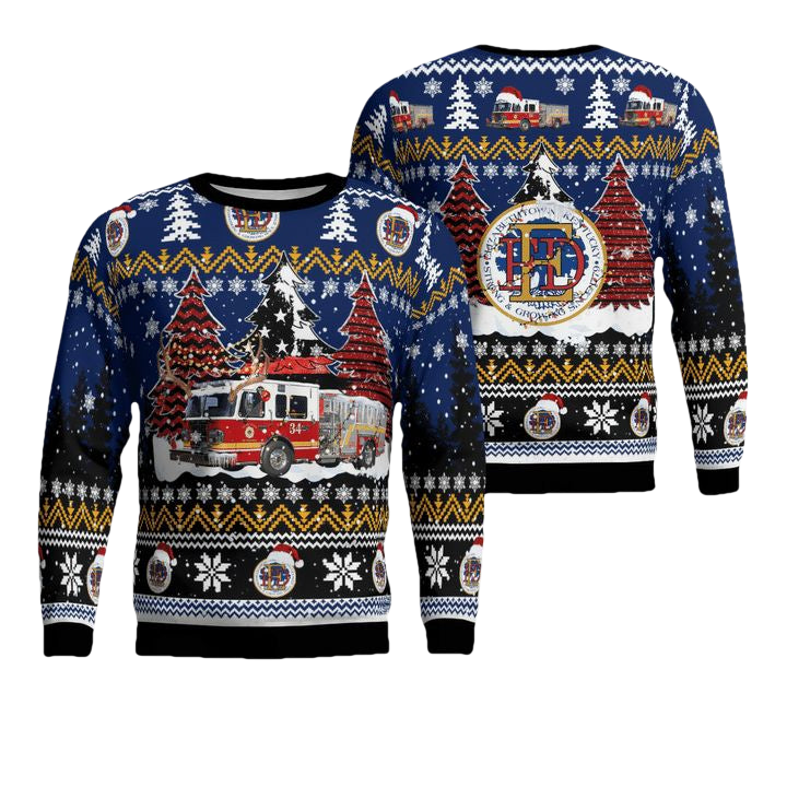 Kentucky Elizabethtown Engine 2034 Christmas AOP Sweater ? Usalast