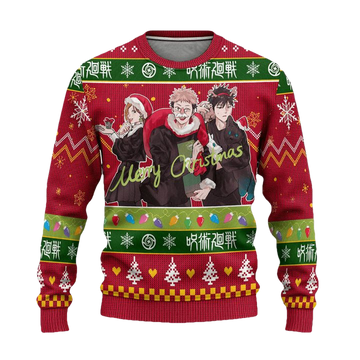 Jujutsu Kaisen Ugly Christmas Sweater Custom Xmas Gift ? Usalast