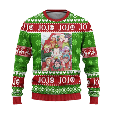 JoJos Bizarre Adventure Anime Ugly Christmas Sweater Custom Xmas Gift ? Usalast