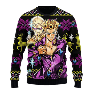 Jojo Giorno Ugly Christmas Sweater Anime Xmas Gift ? Usalast