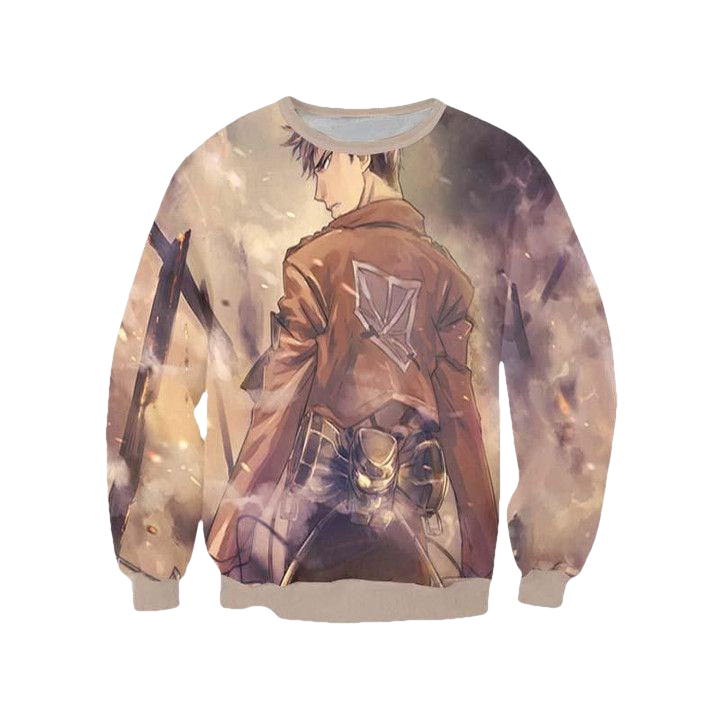 Jean Kirschtein Brown Sweater ? Attack On Titan 3D Printed Sweater ? Usalast