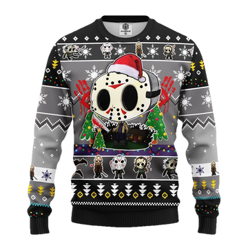 Jason Voorhees Chibi Ugly Christmas Sweater Amazing Gift Idea Thanksgiving Gift ? Usalast