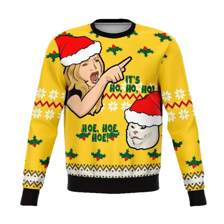 Its Hoe Hoe Hoe Funny Meme 2022 Design 3d Ugly Christmas Sweater ? Usalast