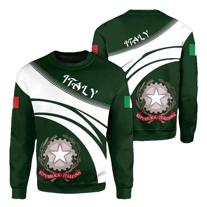 Italy Coat Of Arms Sweater Cricket Style J5W ? Usalast