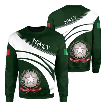 Italy Coat Of Arms Sweater Cricket Style J5W ? Usalast