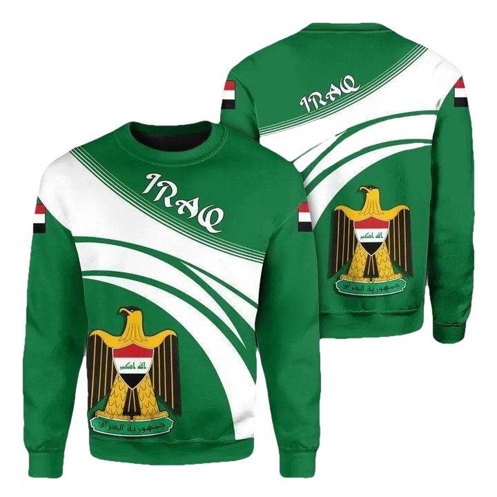 Iraq Coat Of Arms Sweater Cricket Style J5W ? Usalast