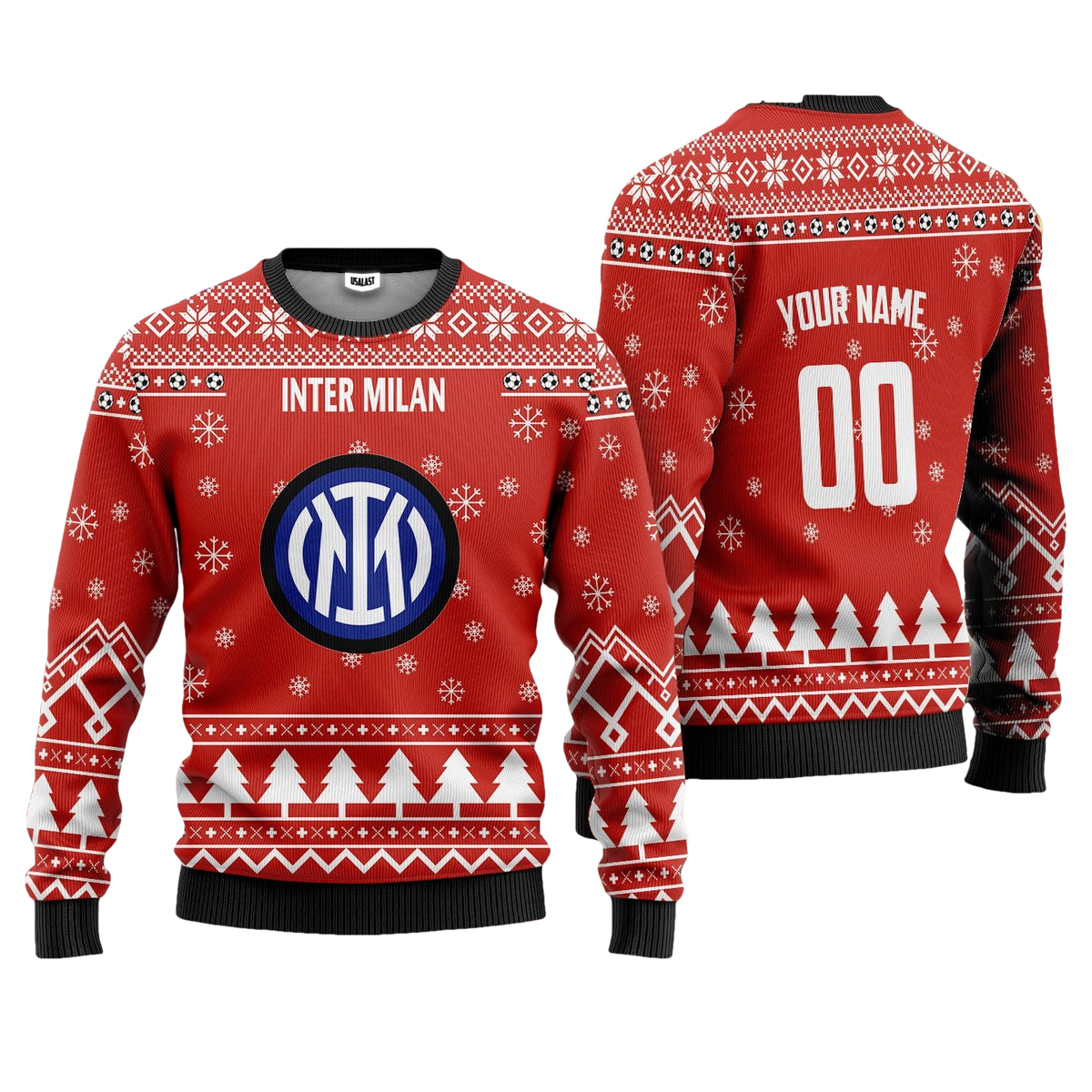 Inter Milan Personalized Ugly Christmas Sweater Red Version ? Usalast