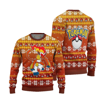 Infernape Ugly Christmas Sweater Pokemon Anime ? Usalast
