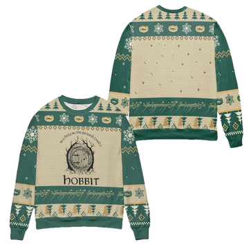 In A Hole In The Ground Lived A Hobbit Ugly Christmas Sweater ? Usalast