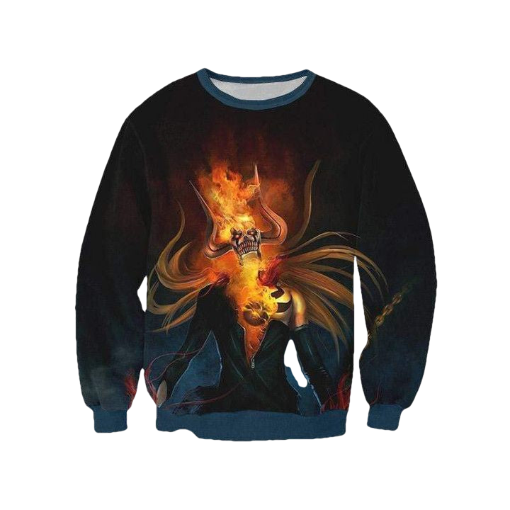 Ichigo Hollow Fire Sweater ? Bleach 3D Printed Sweater Sh9643 ? Usalast