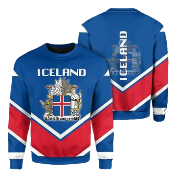 Iceland Coat Of Arms Sweater Lucian Style J5W ? Usalast