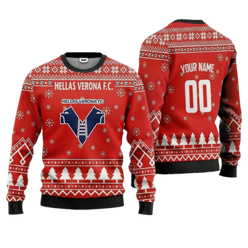 Hellas Verona FC Personalized Ugly Christmas Sweater Red Version ? Usalast