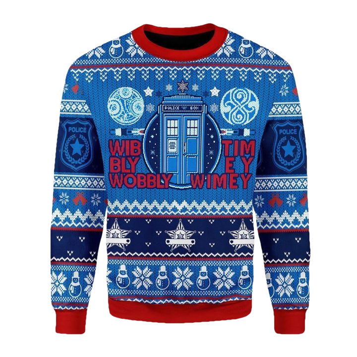 Doctor Who Wibbly Wobbly Timey Wimey Ugly Christmas Sweater 2022 ? Usalast