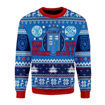 Doctor Who Wibbly Wobbly Timey Wimey Ugly Christmas Sweater 2022 ? Usalast