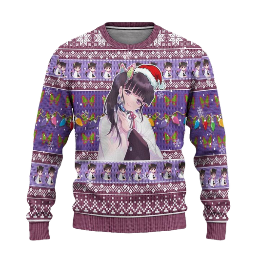 Demon Slayer Kanao Tsuyuri Anime Ugly Christmas Sweater Xmas Gift ? Usalast