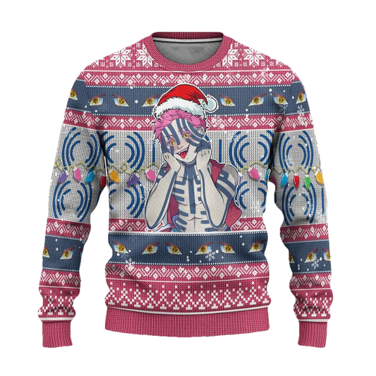 Demon Slayer Akaza Anime Ugly Christmas Sweater Xmas Gift ? Usalast