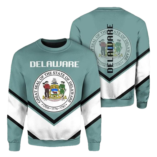 Delaware Coat Of Arms Sweater Lucian Style J5W ? Usalast
