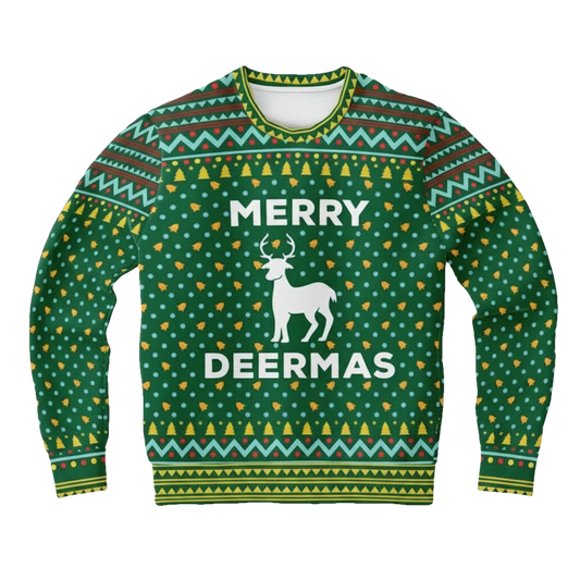 Deer Deer Hunter Merry Deermas Reindeer Xmas 3d Ugly Christmas Sweater ? Usalast