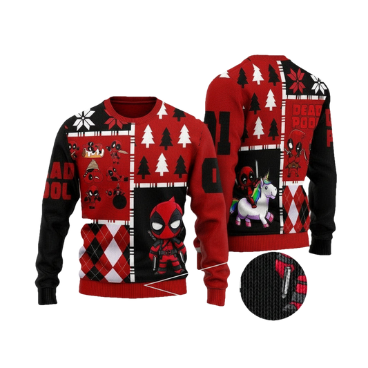 Deadpool Ugly Knitted Sweater ? Usalast