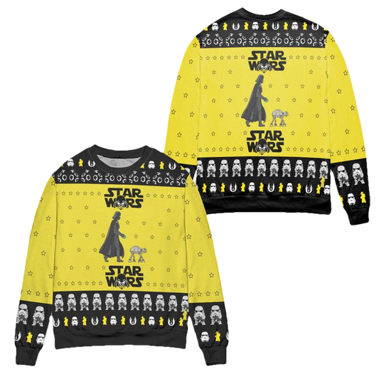 Darth Vader Walking Pet AT-AT Star Wars Ugly Christmas Sweater ? Usalast