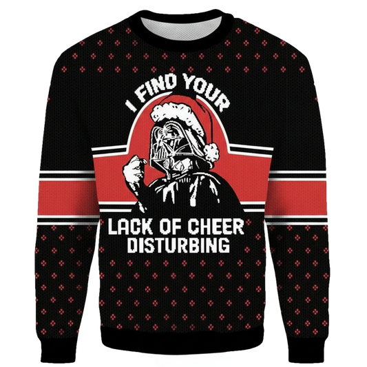 Darth Vader Star Wars I Find Your Lack of Cheer Disturbing Ugly 3D Xmas Sweater ? Usalast
