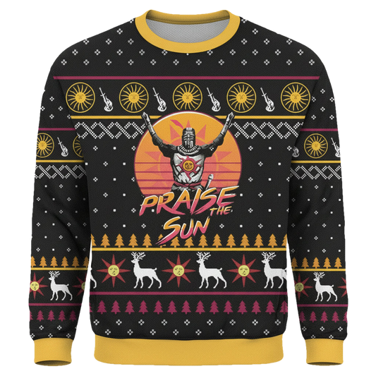 Dark Souls Star Wars Praise The Sun Ugly 3D Christmas Sweater ? Usalast
