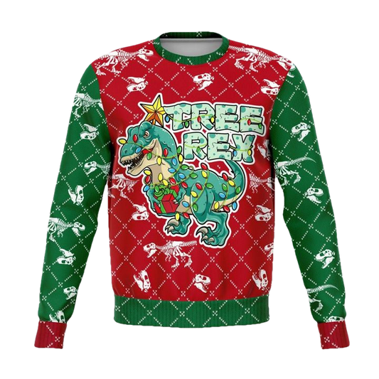 Dank Tree Rex Athletic Meme 2022 Design 3d Ugly Christmas Sweater ? Usalast