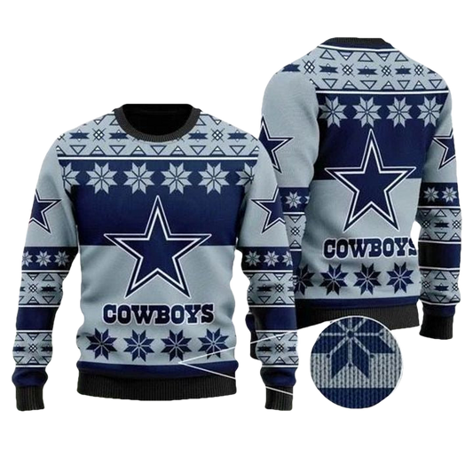 Dallas Cowboys Wool Ugly Christmas Sweater ? Usalast