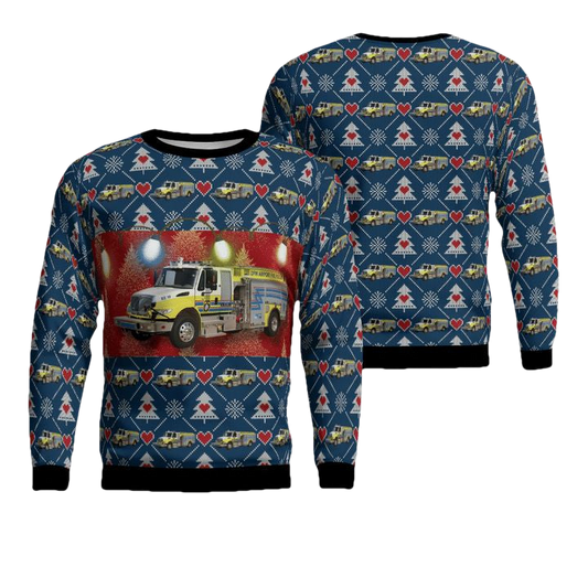 Dallas Fort Worth International AirPort Christmas AOP Sweater ? Usalast