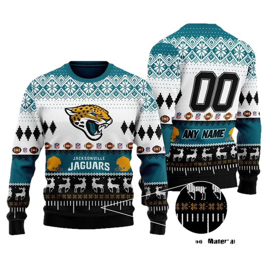 Custom Name Number Nfl Kansas City Chiefs Playing Field Ugly Christmas Sweater ? Usalast