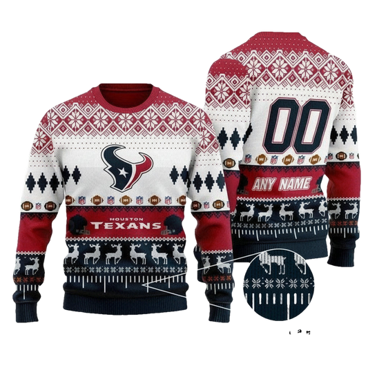 Custom Name Number Nfl Indianapolis Colts Playing Field Ugly Christmas Sweater ? Usalast