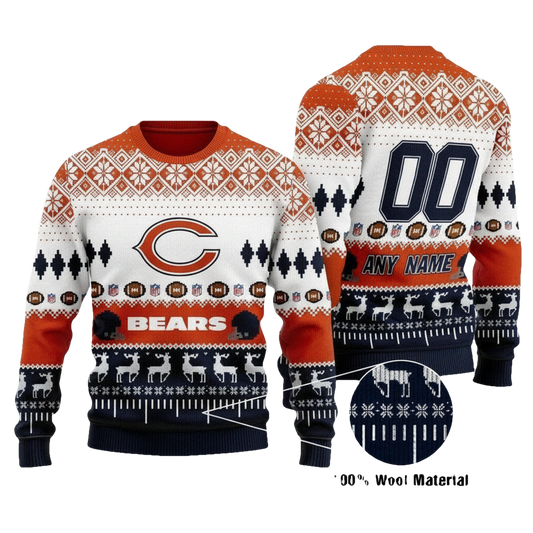 Custom Name Number Nfl Cincinnati Bengals Playing Field Ugly Christmas Sweater ? Usalast