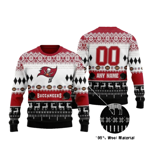 Custom Name Number Nfl Chicago Bears Playing Field Ugly Christmas Sweater ? Usalast
