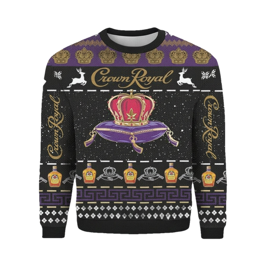 Crown Royal Wine Lovers Crown Royal 3d Ugly Christmas Sweater ? Usalast