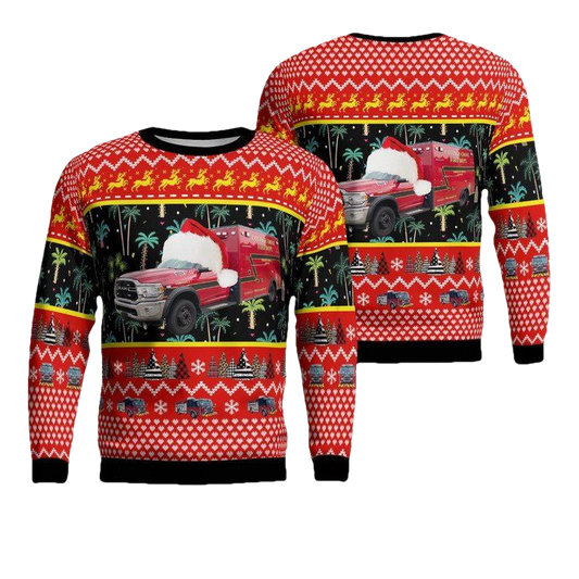 Cottage Grove Minnesota Cottage Grove Fire Department Christmas Sweater 3D ? CE51 ? Usalast
