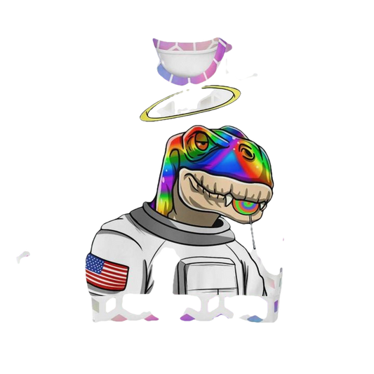 Cosmic Dino Holographic Psychedelic 3d Ugly Christmas Sweater ? Usalast