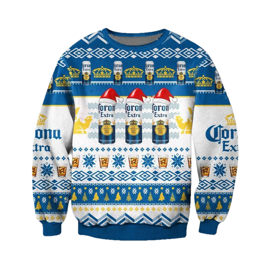 Corona Extra Santa Hat Ugly Christmas Sweater 2022 ? Usalast