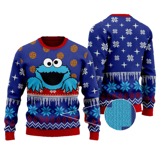 Cookie Monster Christmas Sweater ? Usalast