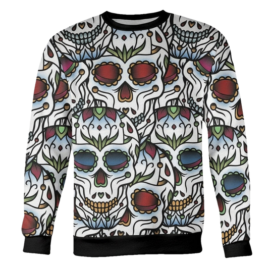 Colorful Sugar Skull Sweater ? Usalast