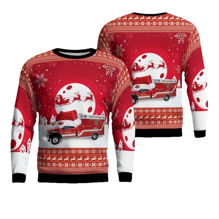Colorado West Douglas County Fire Rescue EMS AOP Sweater ? Usalast