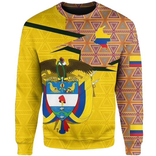 Colombia Sweater ? Home Knitted Long-Sleeved Sweater A7 ? Usalast