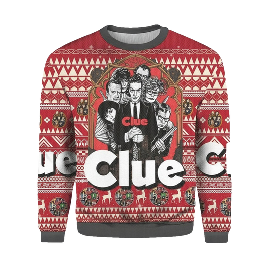 Clue Movie Christmnas Movie Lovers Merry 2022 3d Ugly Christmas Sweater ? Usalast