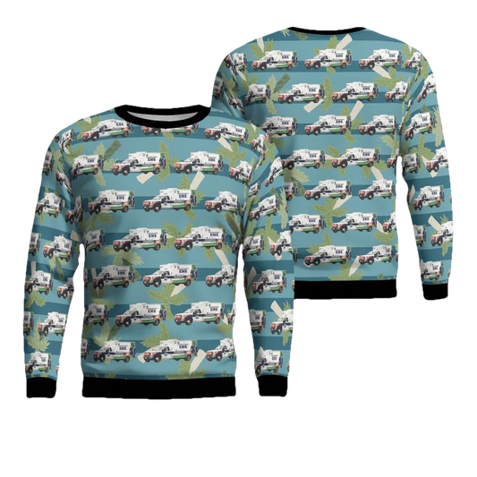 Cleveland County North Carolina Cleveland County EMS Christmas Sweater ? Usalast