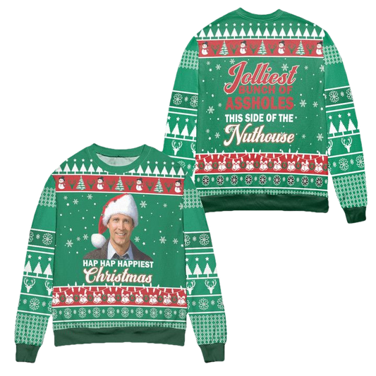 Clark Griswold Christmas Vacation Hap Hap Happiest Ugly Christmas Sweater ? Usalast