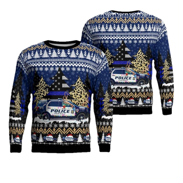 City of Passaic Police Department Passaic New Jersey Christmas AOP Sweater ? Usalast