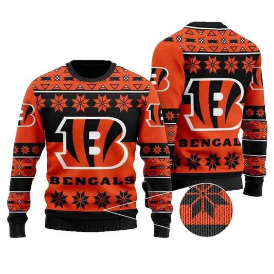 Cincinnati Bengals Wool Ugly Christmas Sweater ? Usalast