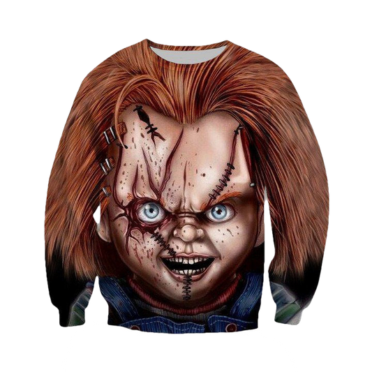 Chucky Horror Characters Halloween 3D Sweater ? Usalast