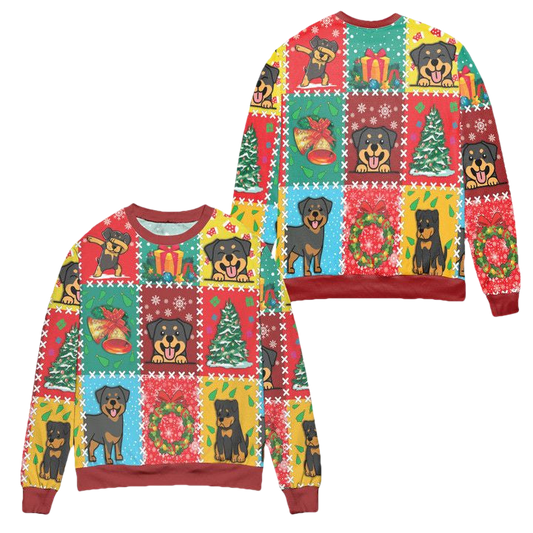 Christmas Vacation With Rottweiler Snowflake Ugly Christmas Sweater ? Usalast